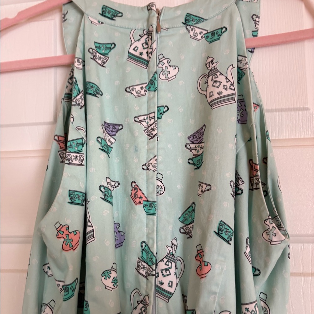 Disney Parks Rare Mad Hatters Teacup Midi Dress - Picture 3 of 13
